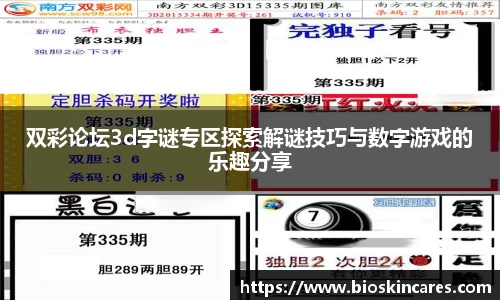 双彩论坛3d字谜专区探索解谜技巧与数字游戏的乐趣分享