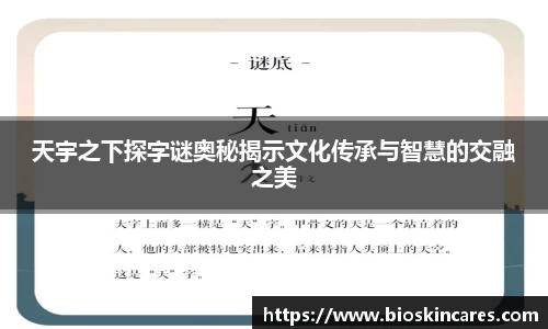 天宇之下探字谜奥秘揭示文化传承与智慧的交融之美